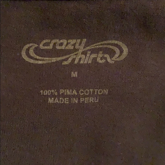 Brown Printed V-Neck T-shirt - Picture 4 of 4